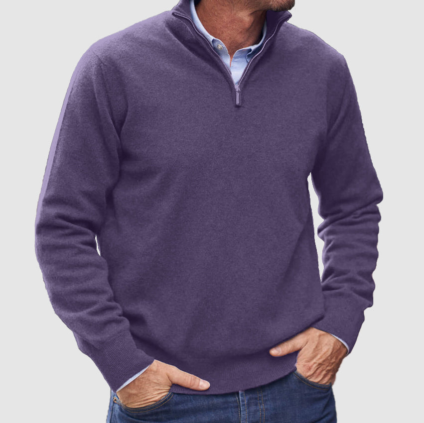 Men’s Versatile Zip Up Fashion Sweater