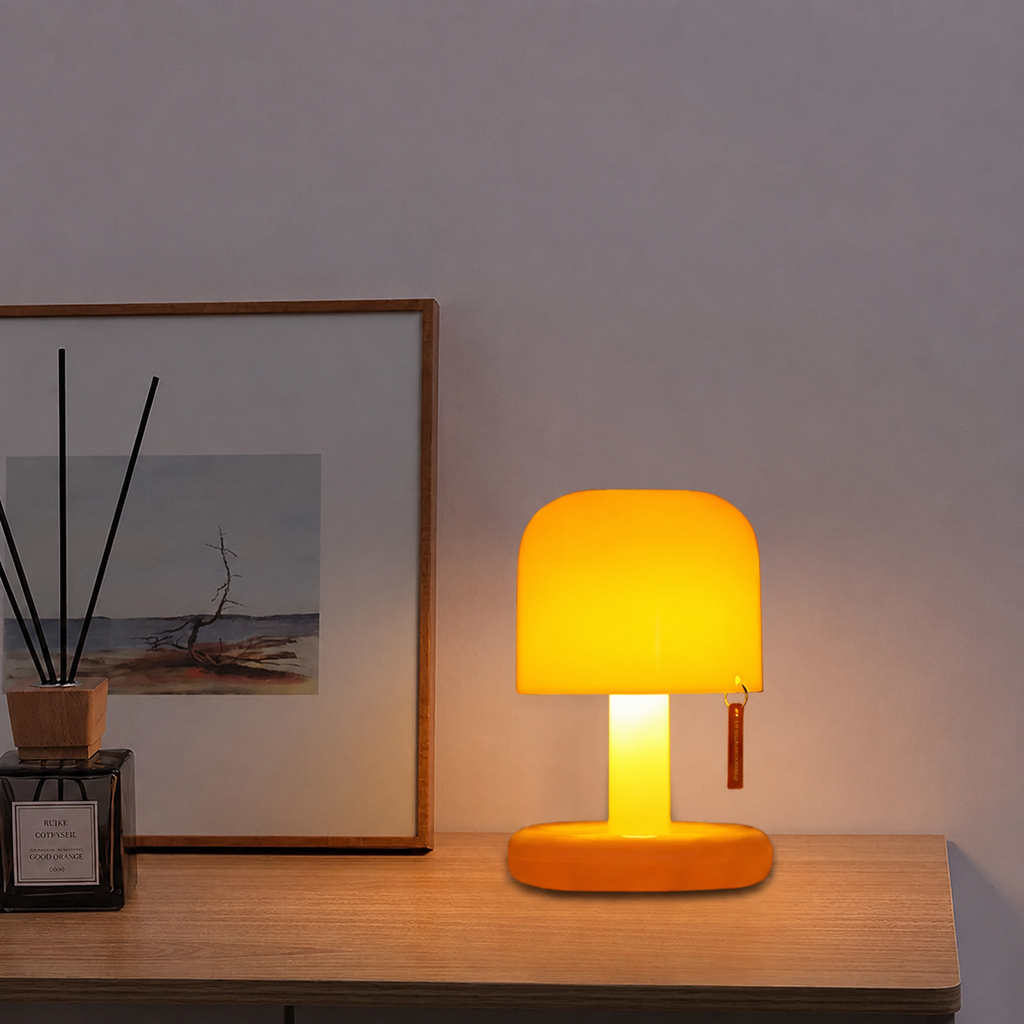 Lampe de table LED champignon rechargeable par USB