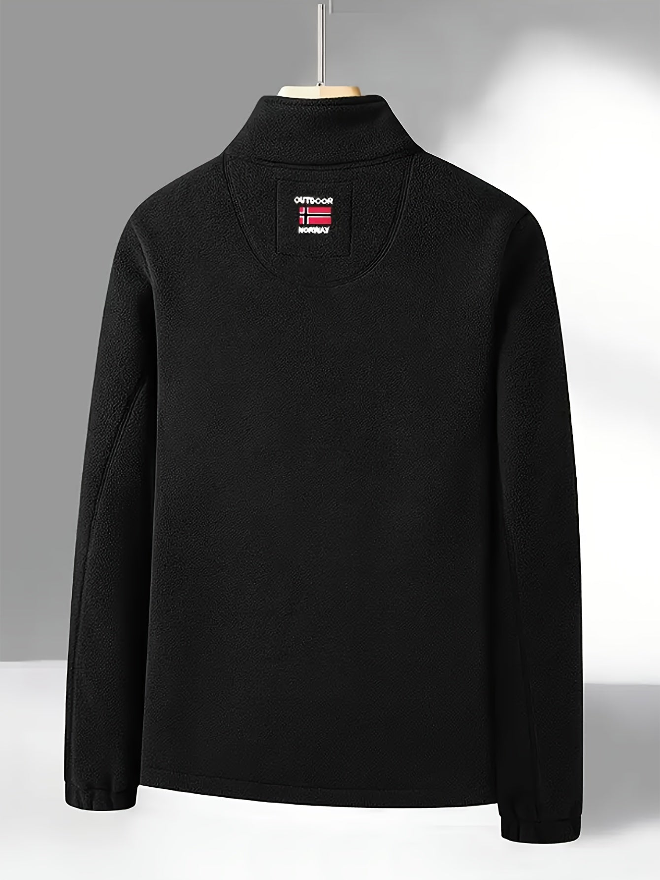 Men's Fashion Warm Outdoor Fleece Jacket with Protective Collar