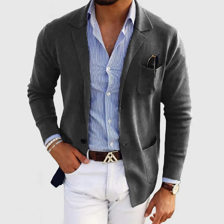 Men’s Timeless Modern Business Knitted Blazer