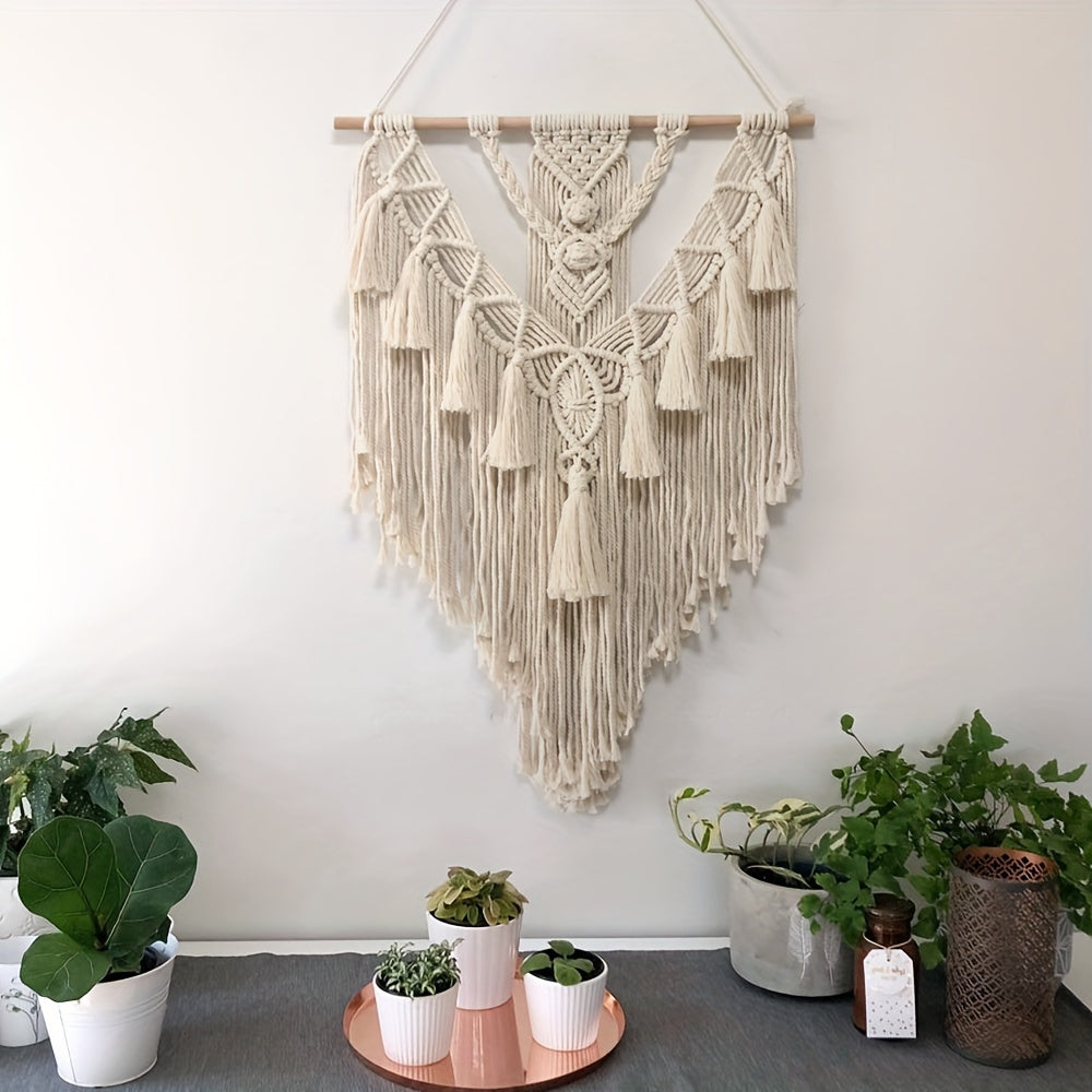 Macrame Wall Hanging Handcrafted Woven Boho Tapestry Decor - Image 2