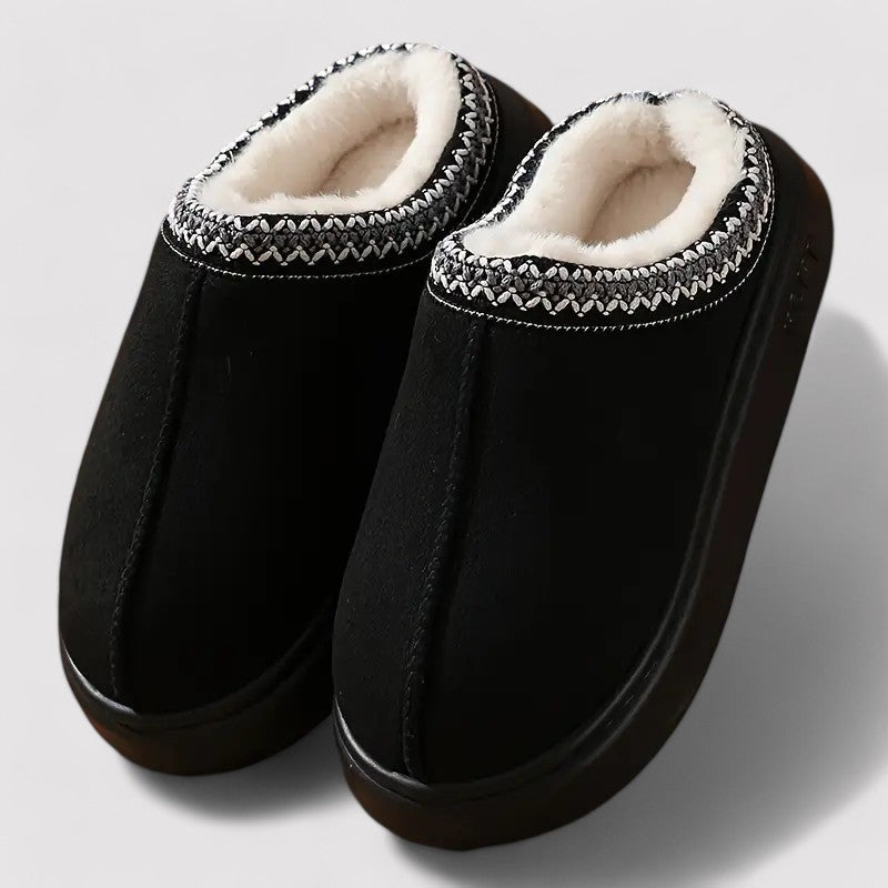 Women's Slip On Fluffy Push Thermal Slipper Clogs