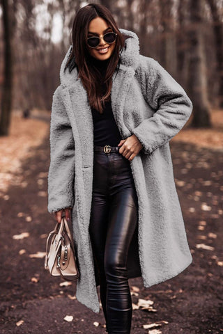 Women's Stylish Fur Hooded Winter Warm Coat for Cold Weather