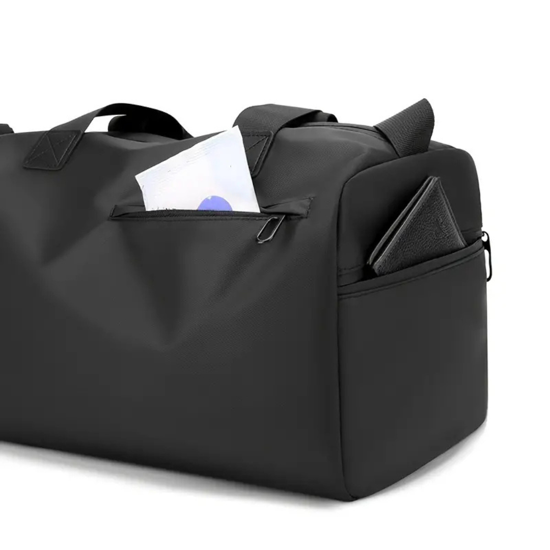 Waterproof Gym Travel Bag with Separate Shoe Section and Bottom Pocket - Image 8
