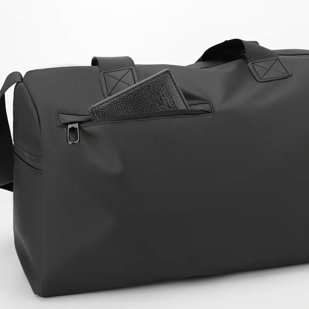 Waterproof Gym Travel Bag with Separate Shoe Section and Bottom Pocket - Image 9