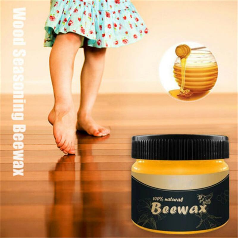 Natural Beeswax Wood Polish for Furniture Care and Protection
