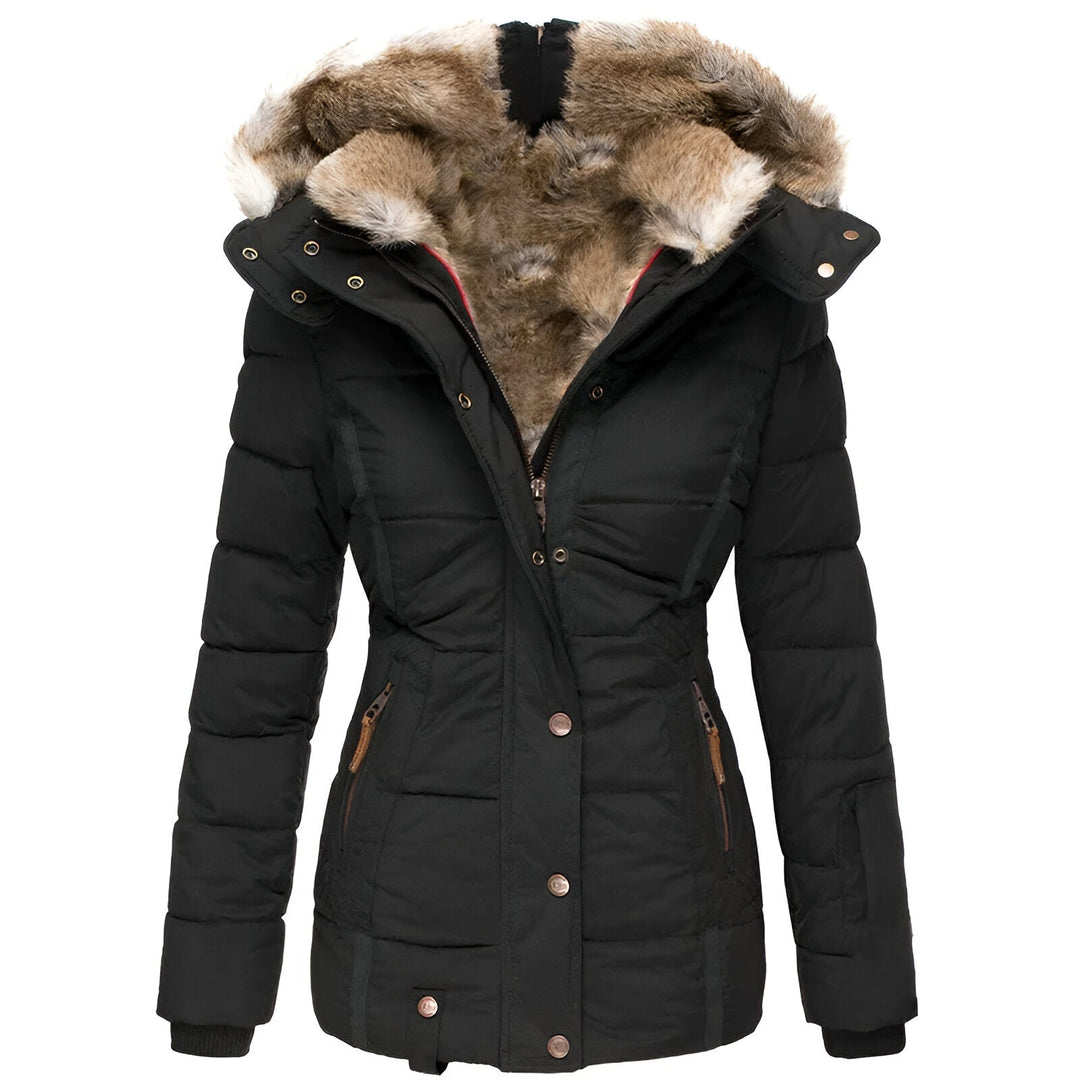 Women’s Thermal Hooded Slim Puffer Coat For Winter