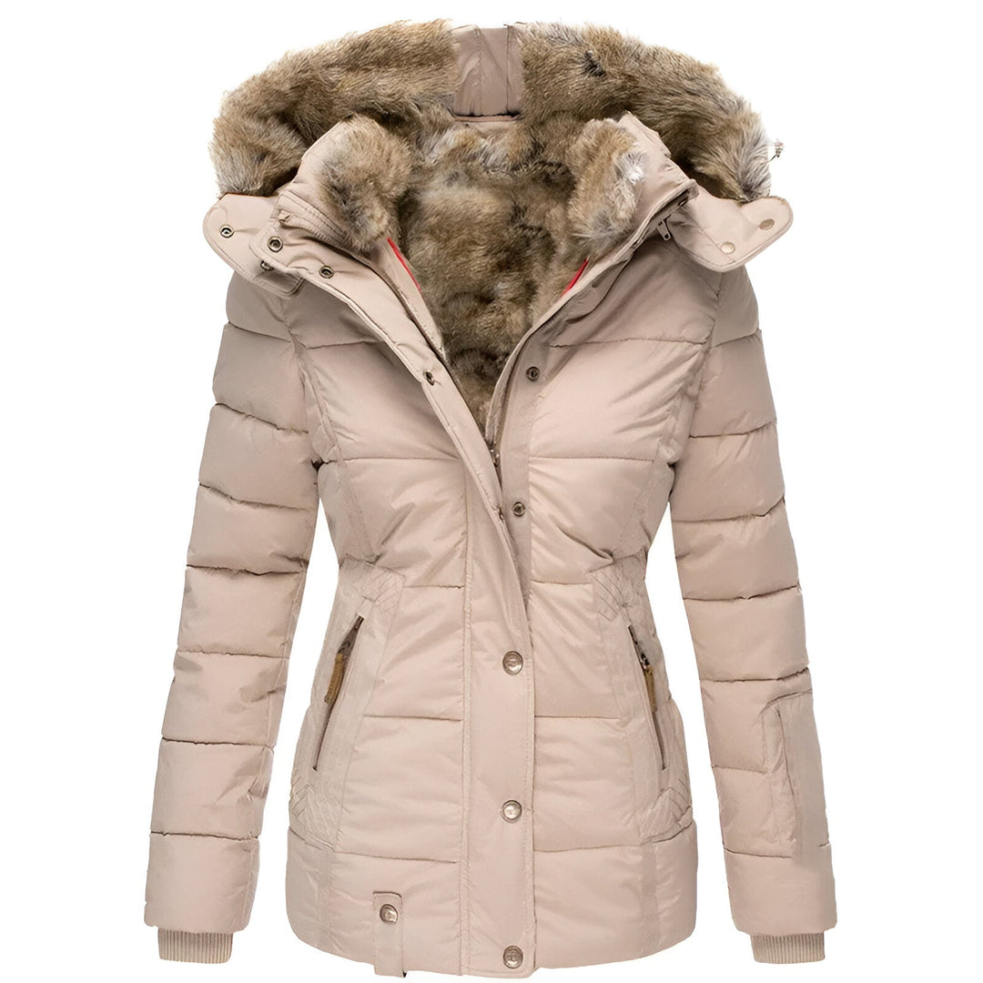 Women’s Thermal Hooded Slim Puffer Coat For Winter
