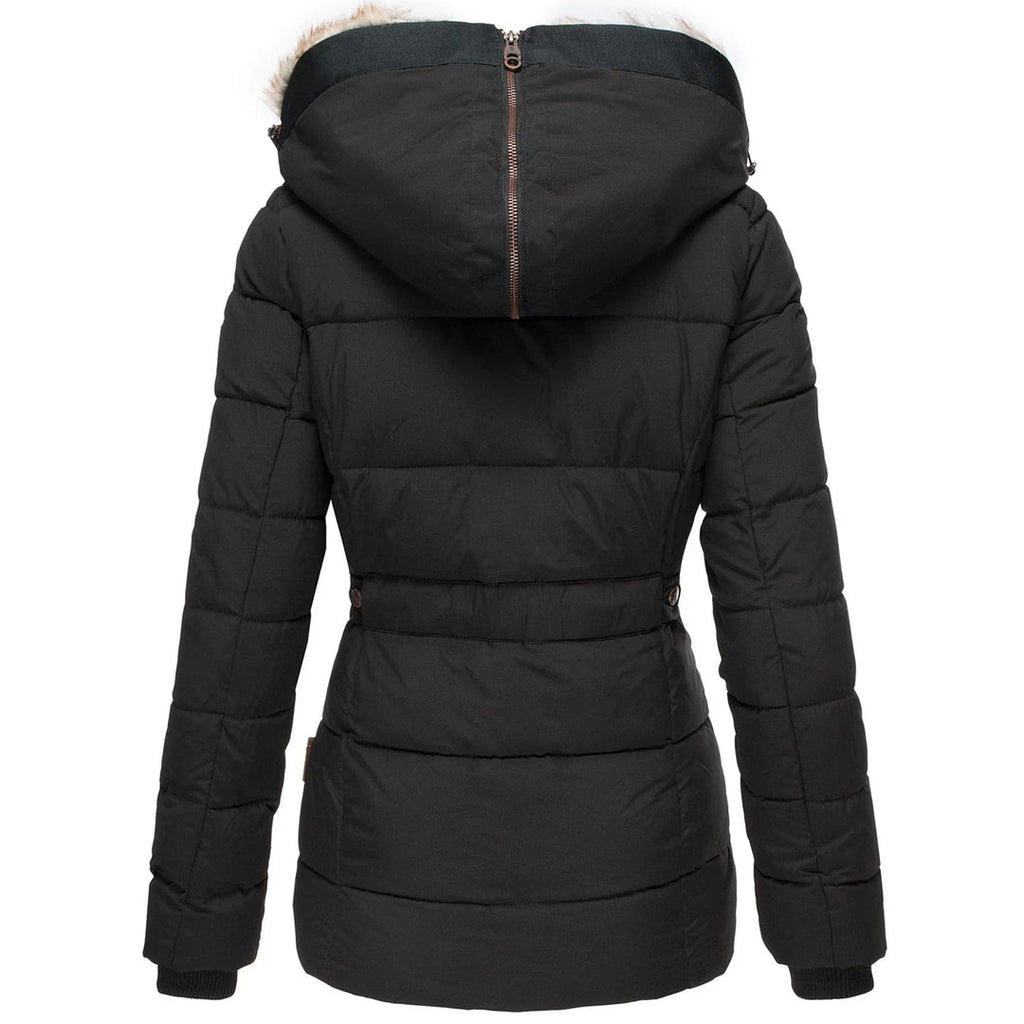Women’s Thermal Hooded Slim Puffer Coat For Winter