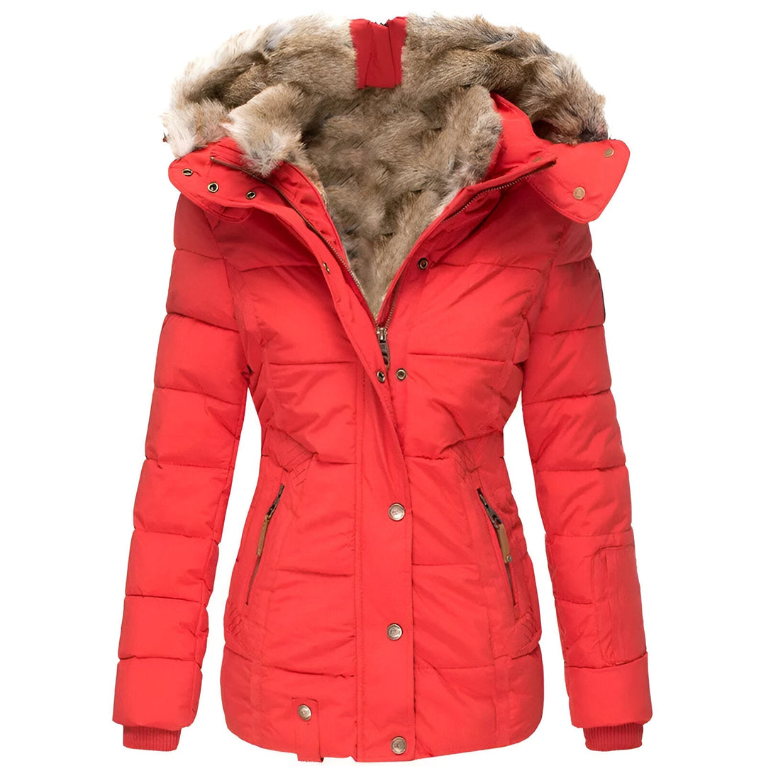 Women’s Thermal Hooded Slim Puffer Coat For Winter
