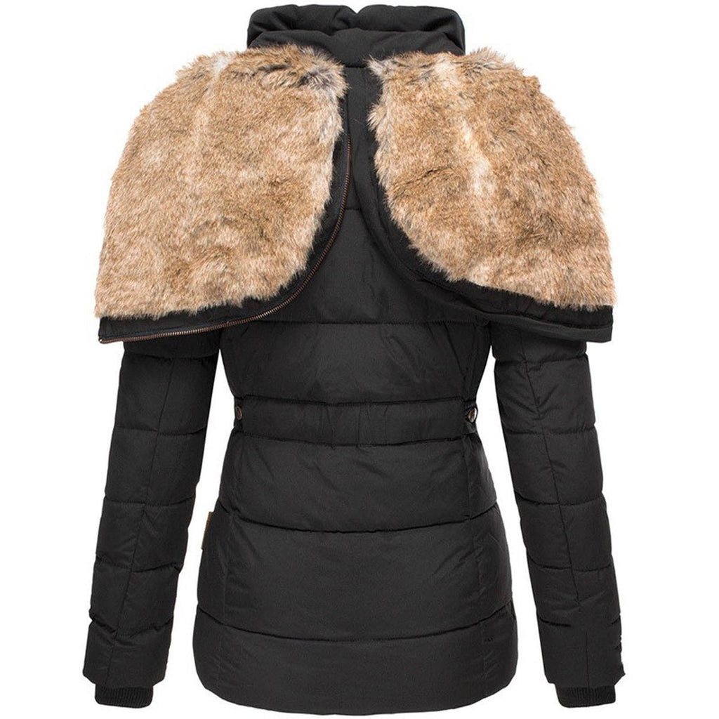 Women’s Thermal Hooded Slim Puffer Coat For Winter