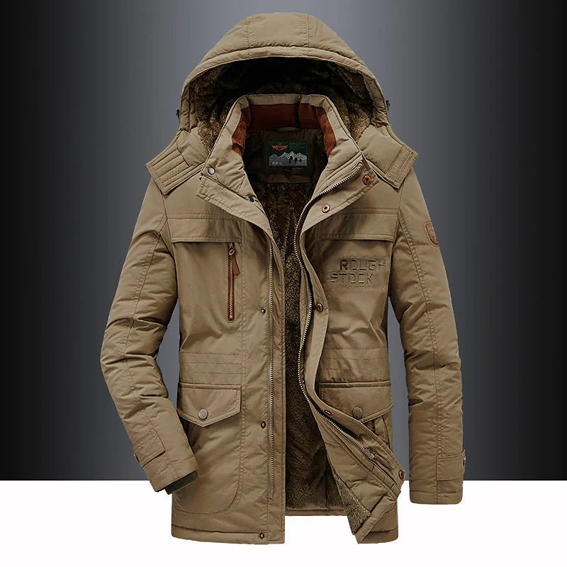 Men’s Winter Warm Hood Jackets with Multi pockets