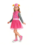 Girls 3 Piece Pup Dress Costume - Image 3