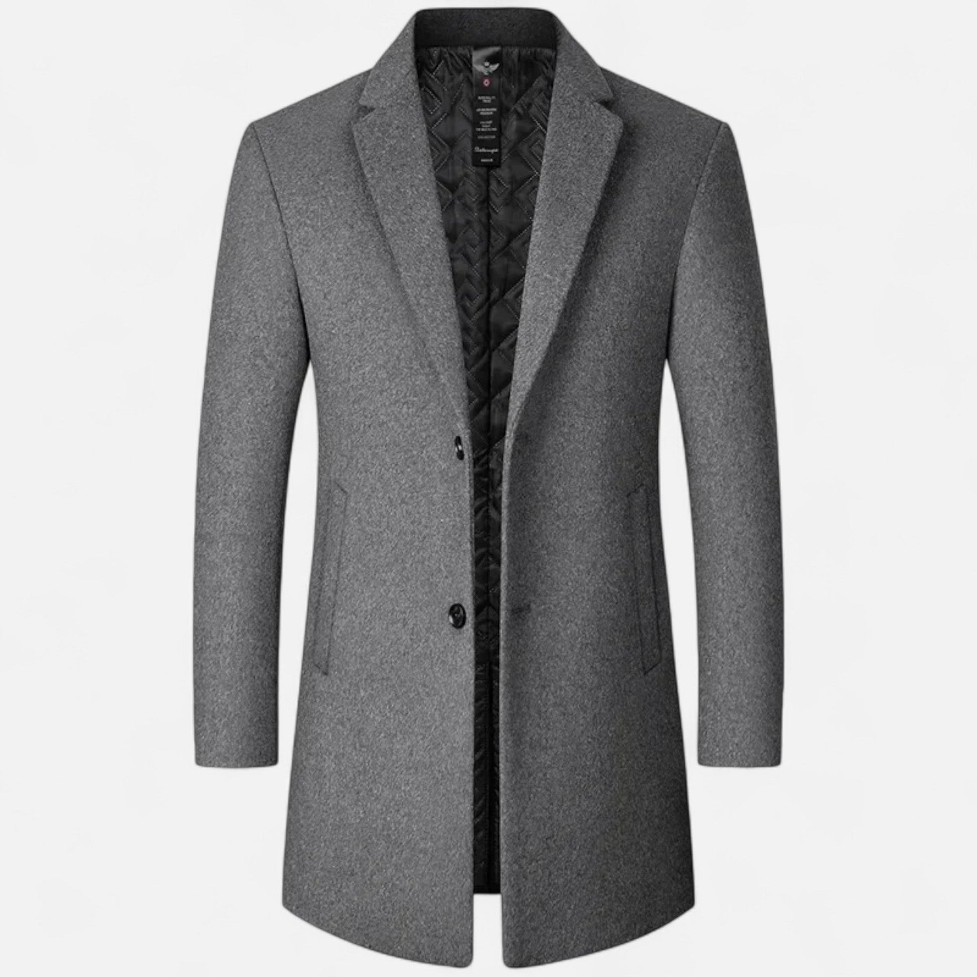 Men’s Classic Seasonal Formal Long Wool Overcoat