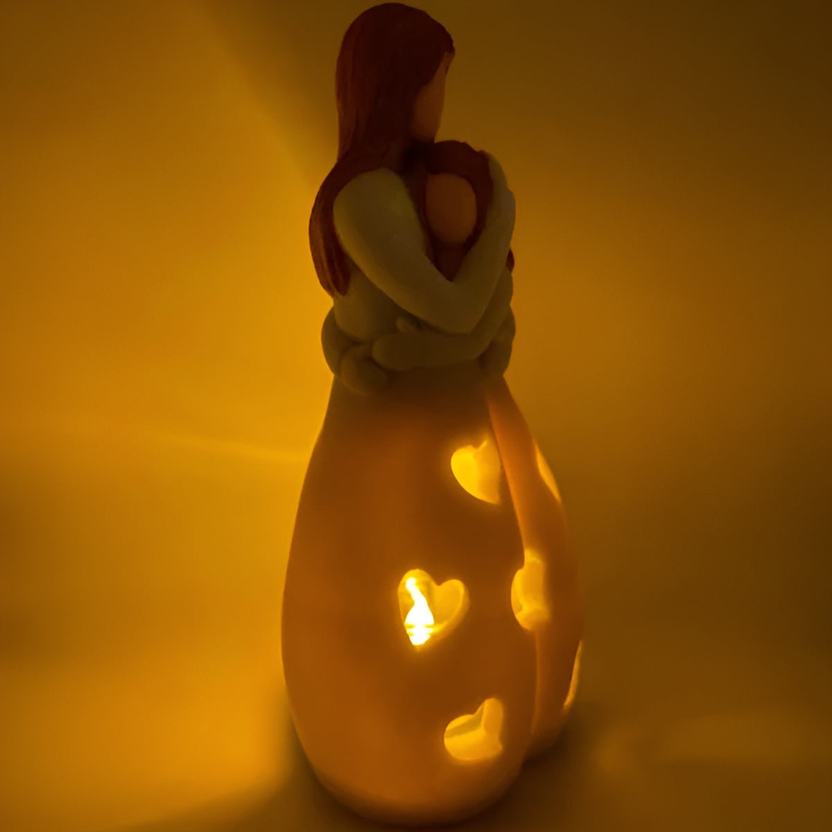 Skorter | Embracing Mother Daughter Figure Flickering Candle Holder - LoveGlow - Image 7