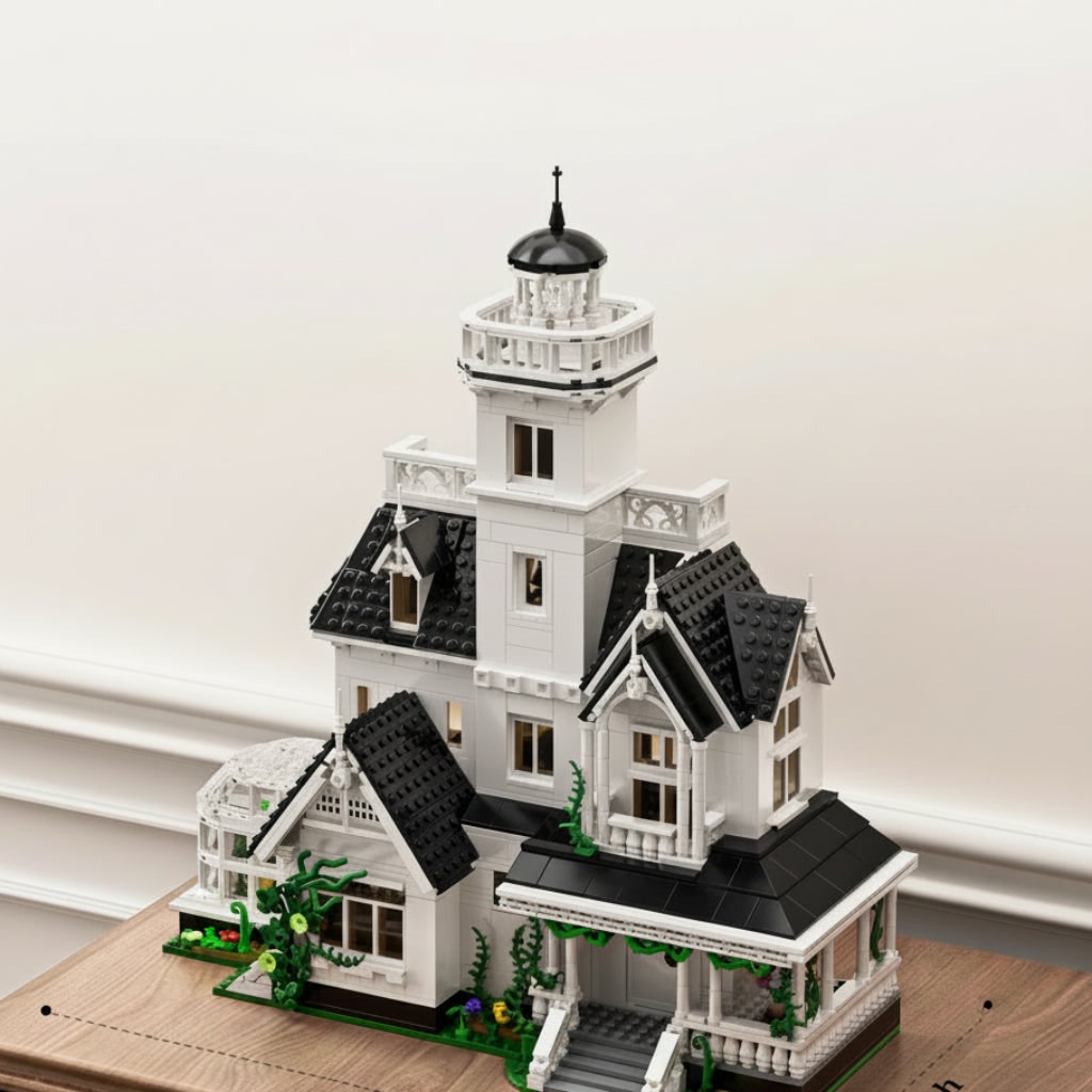 Halloween Toy Haunted House Brick Building Set Model - Image 4