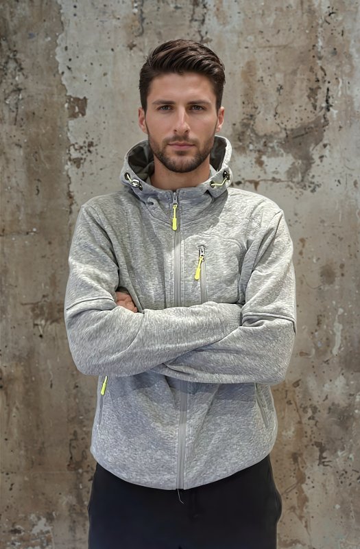 Practical Cozy Lining Zipper-Up Hoodie for Men