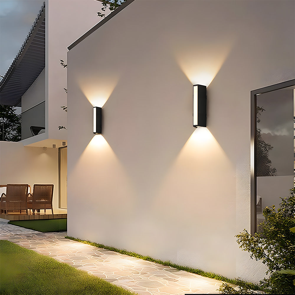 Outdoor Wall Light Contemporary Up Down Exterior Fixture - Image 2
