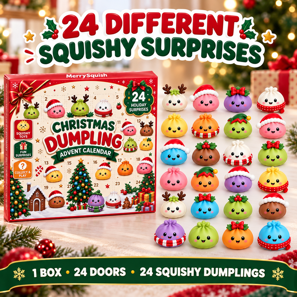 24 Piece Dumpling Squishy Advent Calendar