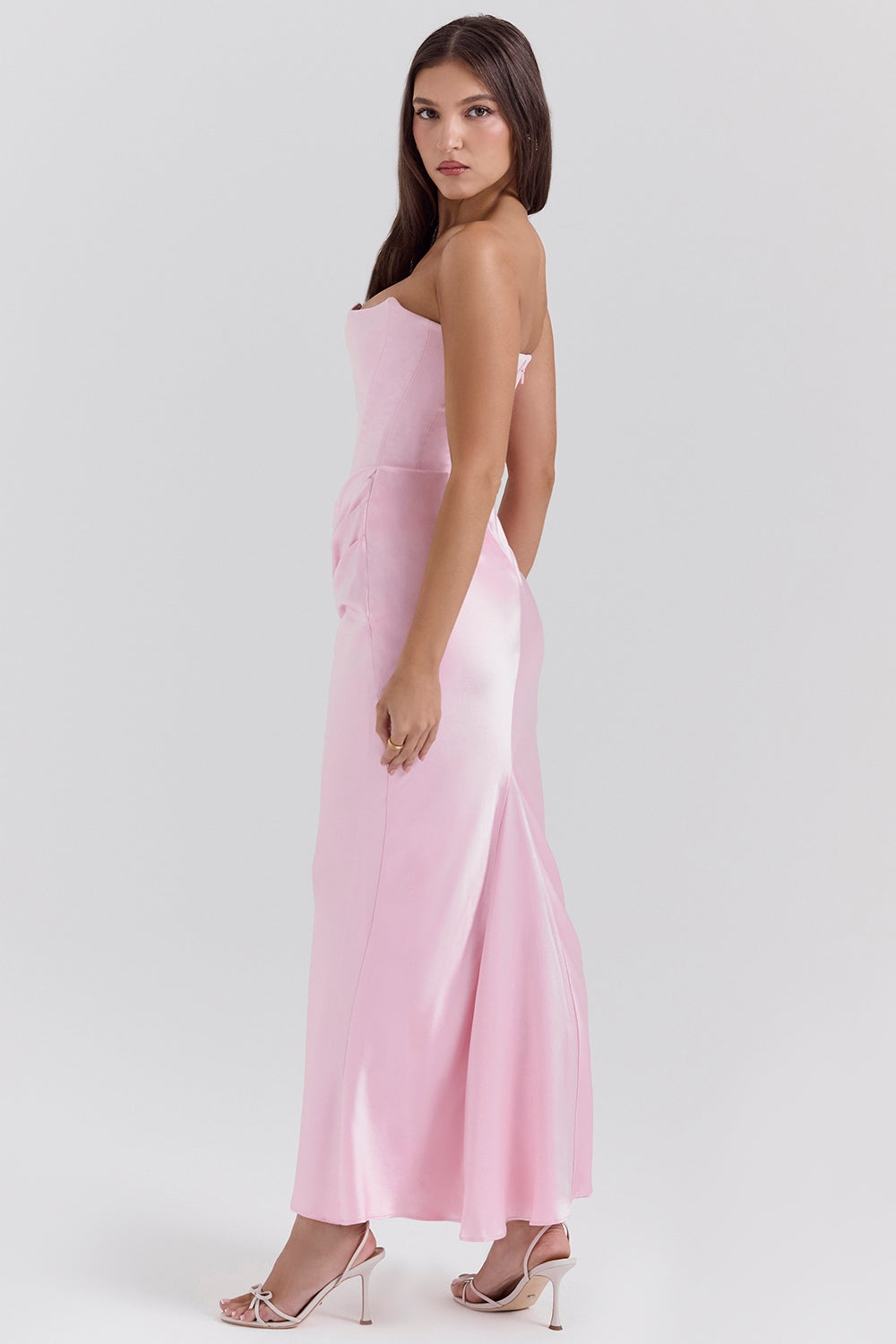 Women’s Timeless Strapless Occasion Maxi Style Wedding Guest Dresses
