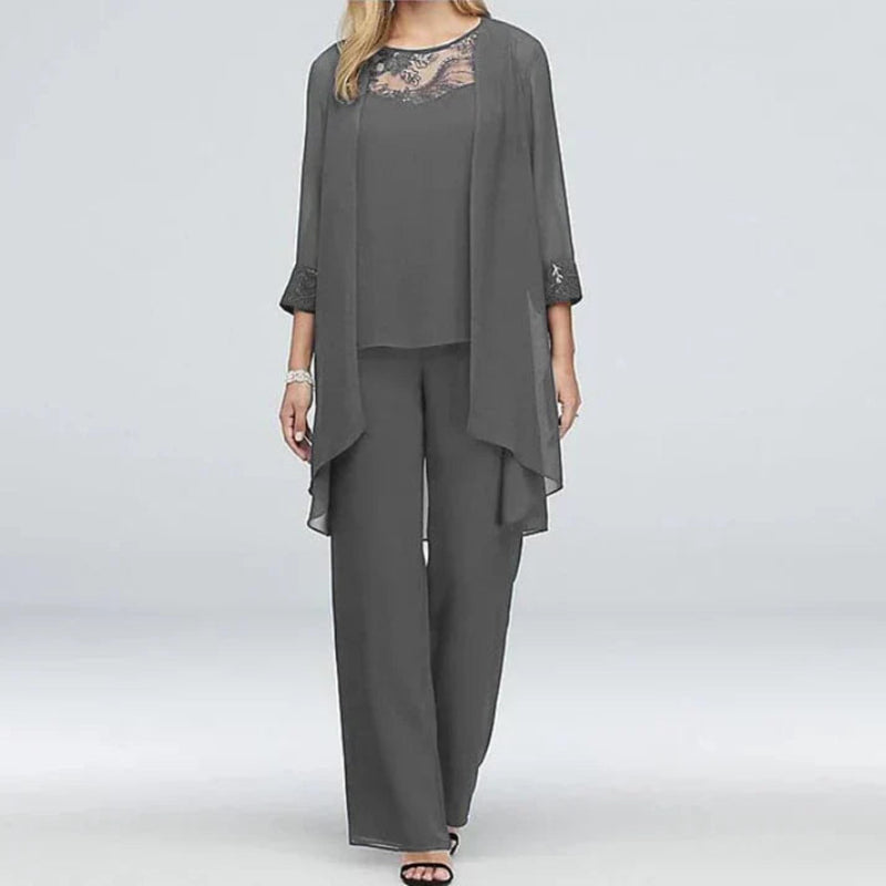 Women's Elegant Formal Three-Piece Set for All Season