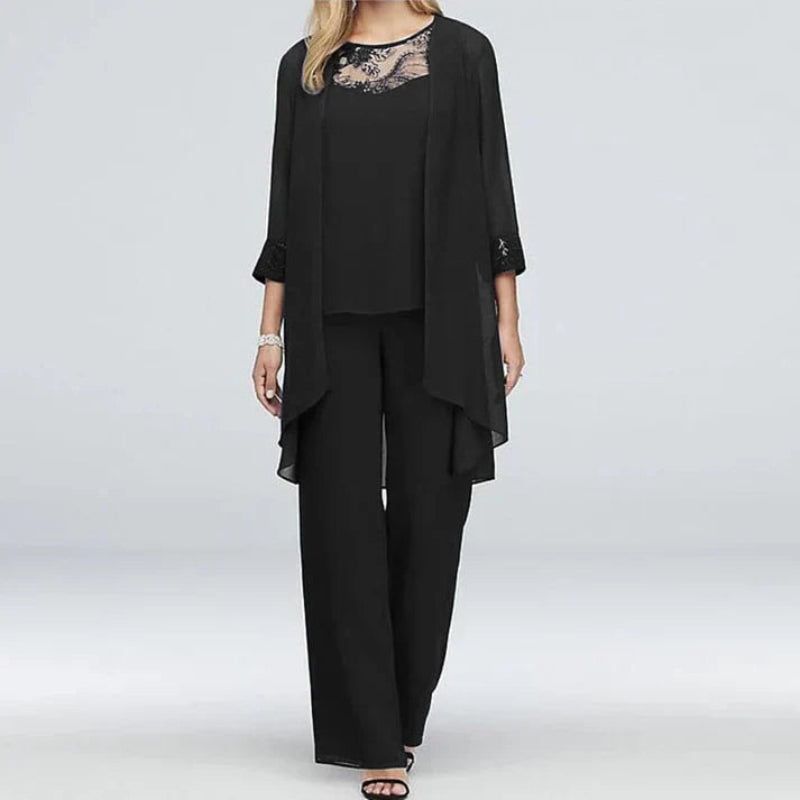 Women's Elegant Formal Three-Piece Set for All Season