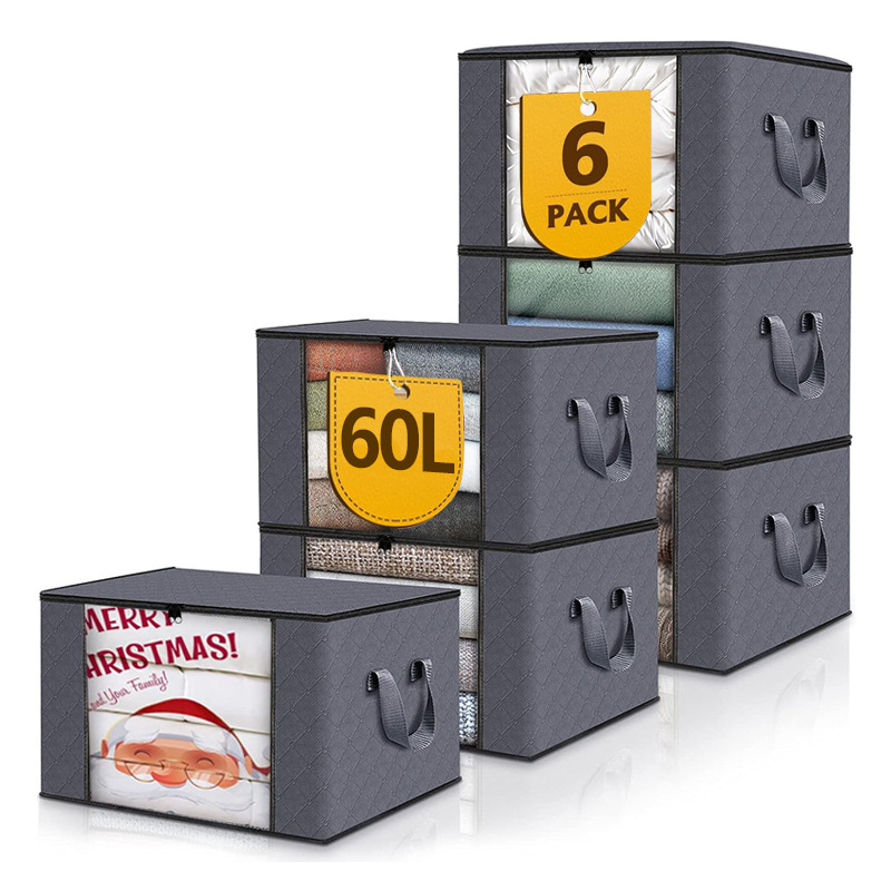 Foldable Storage Boxes with Handles and Front Window - Image 18