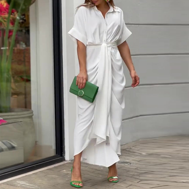 Women's Stylish Drape Summer Dress for Comfort - Ideal Choice for Any Occasion