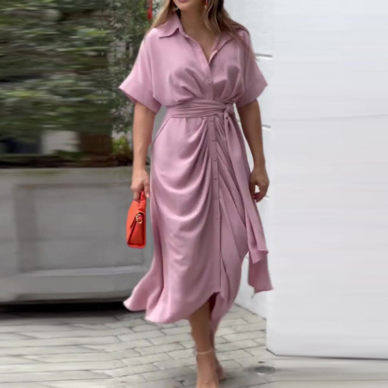 Women's Stylish Drape Summer Dress for Comfort - Ideal Choice for Any Occasion