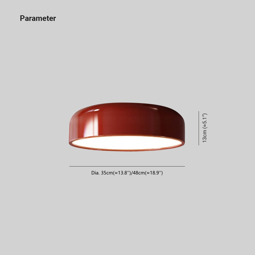 Morandi Retro LED Ceiling Light Dimmable Round Light for Home & Living Room - Image 4