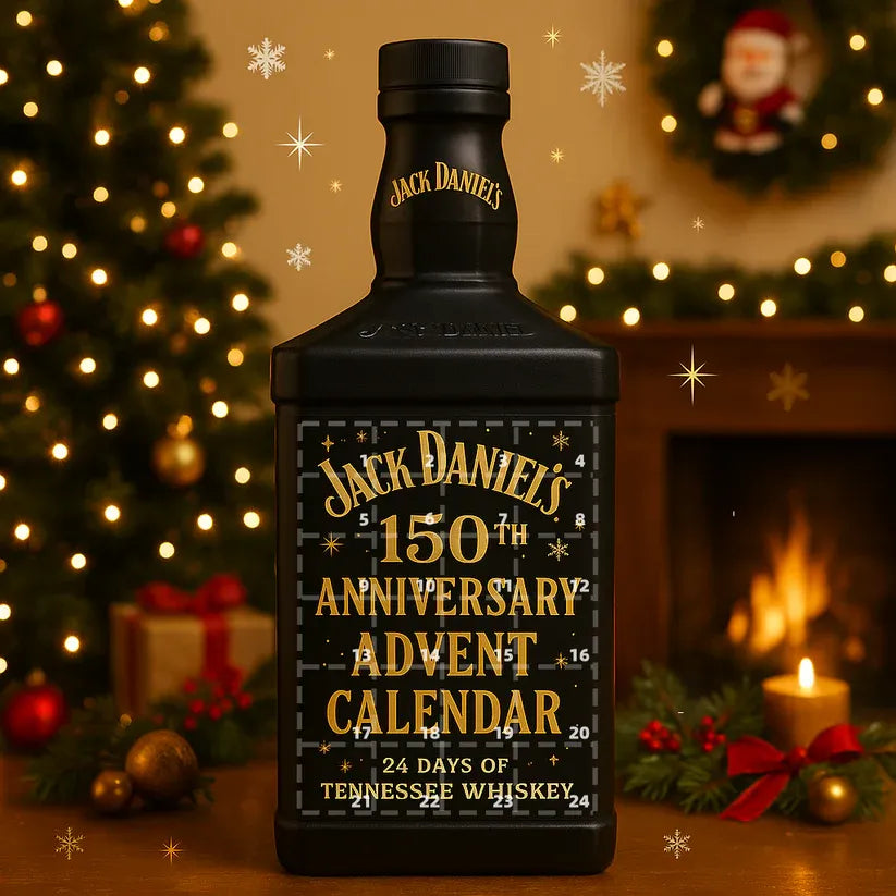 24 Piece Whiskey Advent Calendar 2026 Decorative 2D Bottle Designs - Image 3