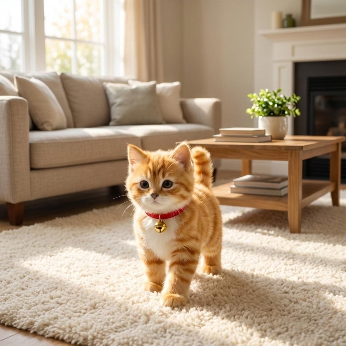 Plush Robotic Cat Toy Walking Meowing - Image 2