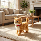 Plush Robotic Cat Toy Walking Meowing - Image 3