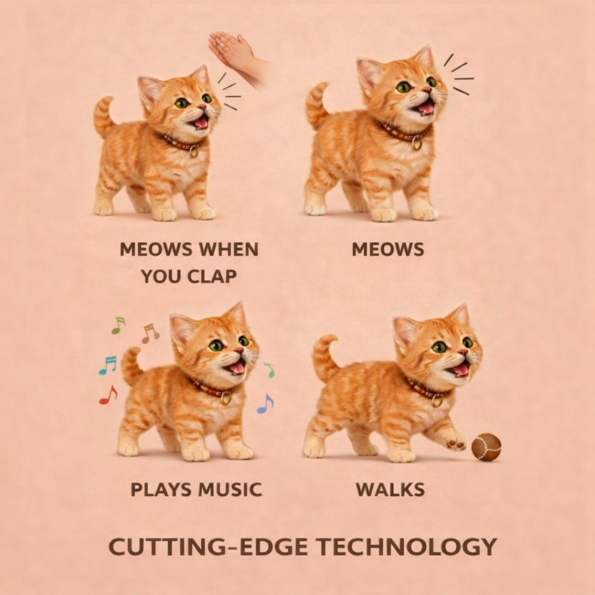Plush Robotic Cat Toy Walking Meowing - Image 6