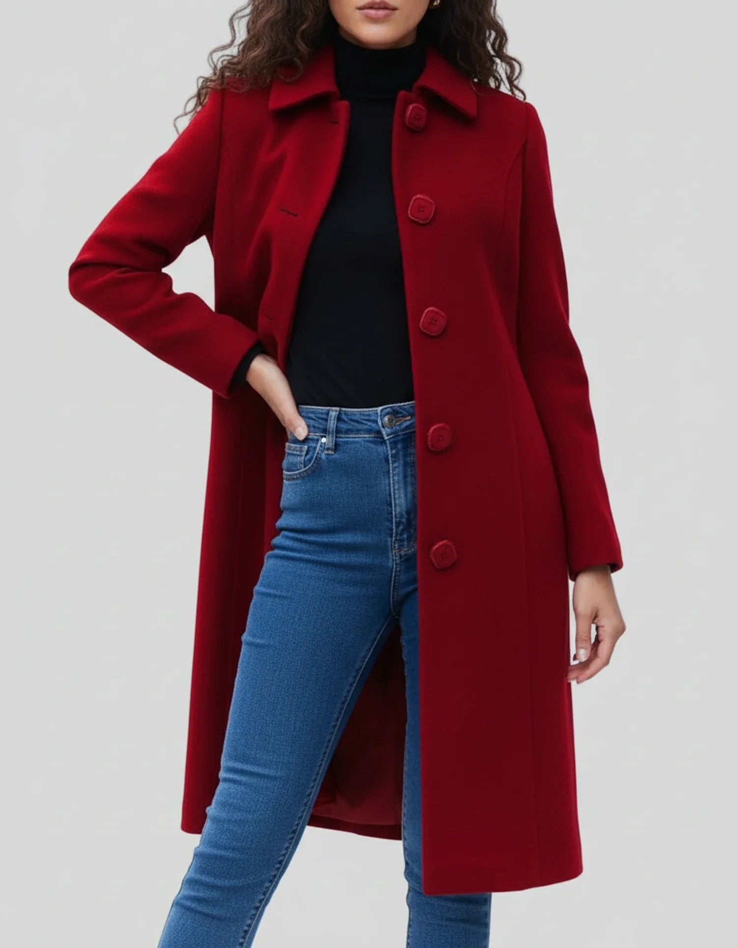 Women's Winter Semi-formal Warm Long Trench Coat