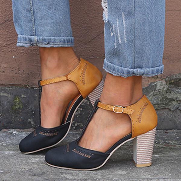 Women's Stylish Adjustable Balance Heel Shoes