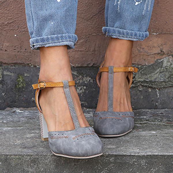 Women's Stylish Adjustable Balance Heel Shoes