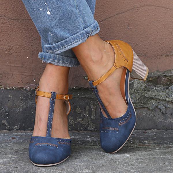 Women's Stylish Adjustable Balance Heel Shoes