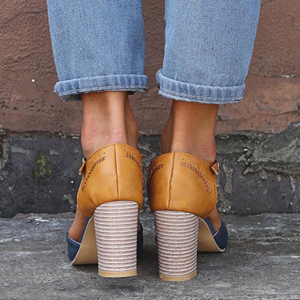 Women's Stylish Adjustable Balance Heel Shoes