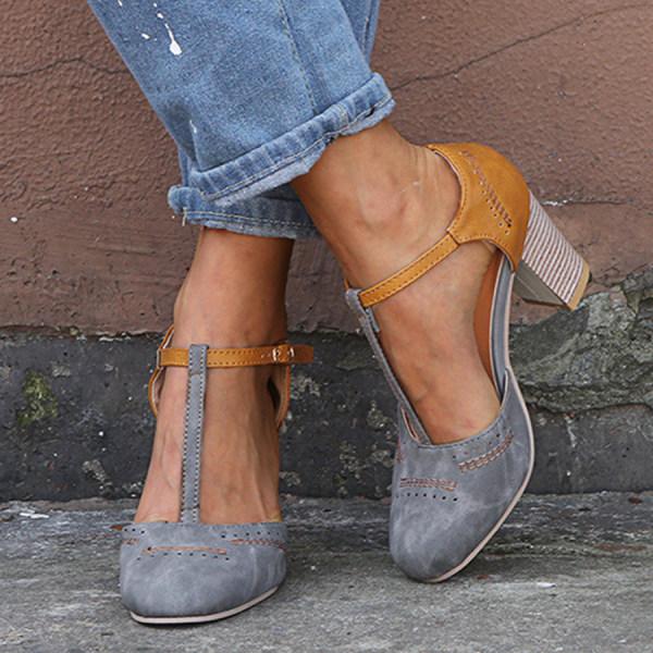 Women's Stylish Adjustable Balance Heel Shoes