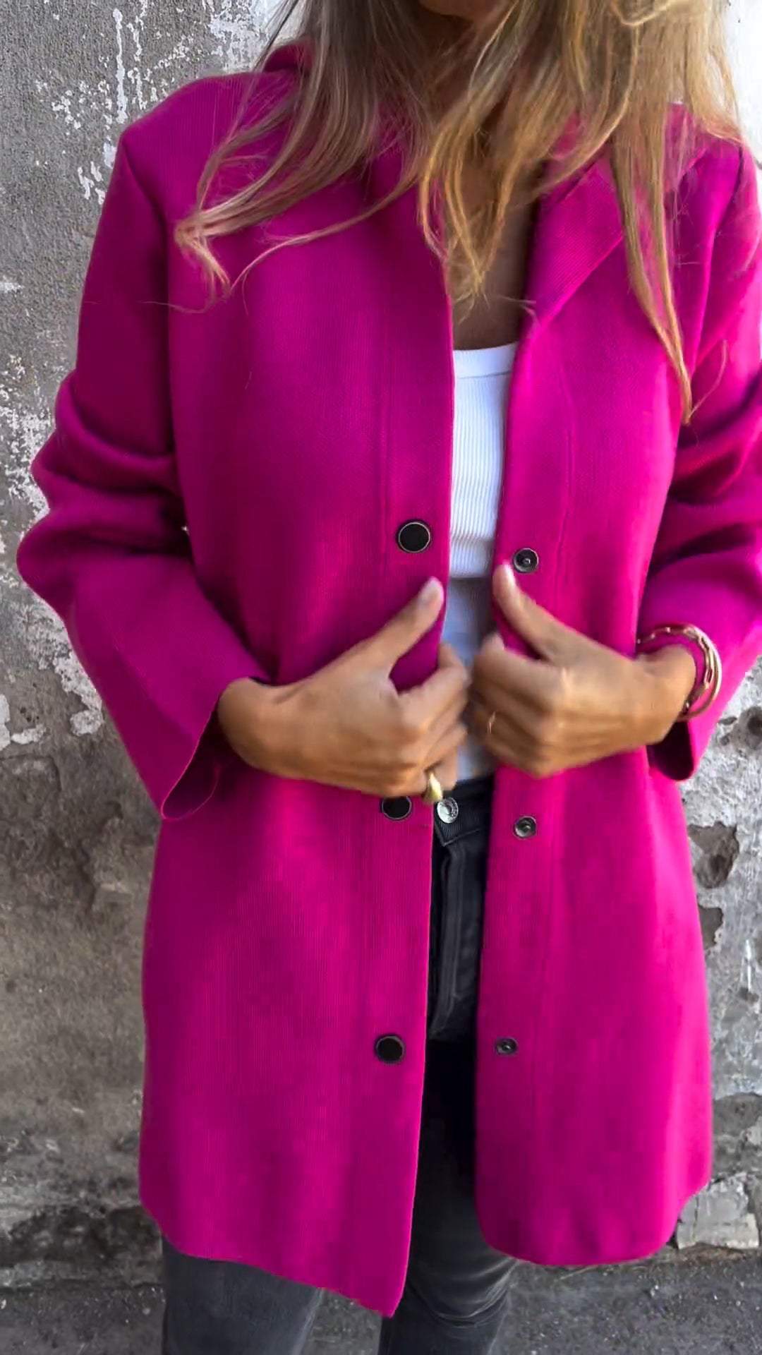 Stylish fashionable women's hooded jacket for transitional weather