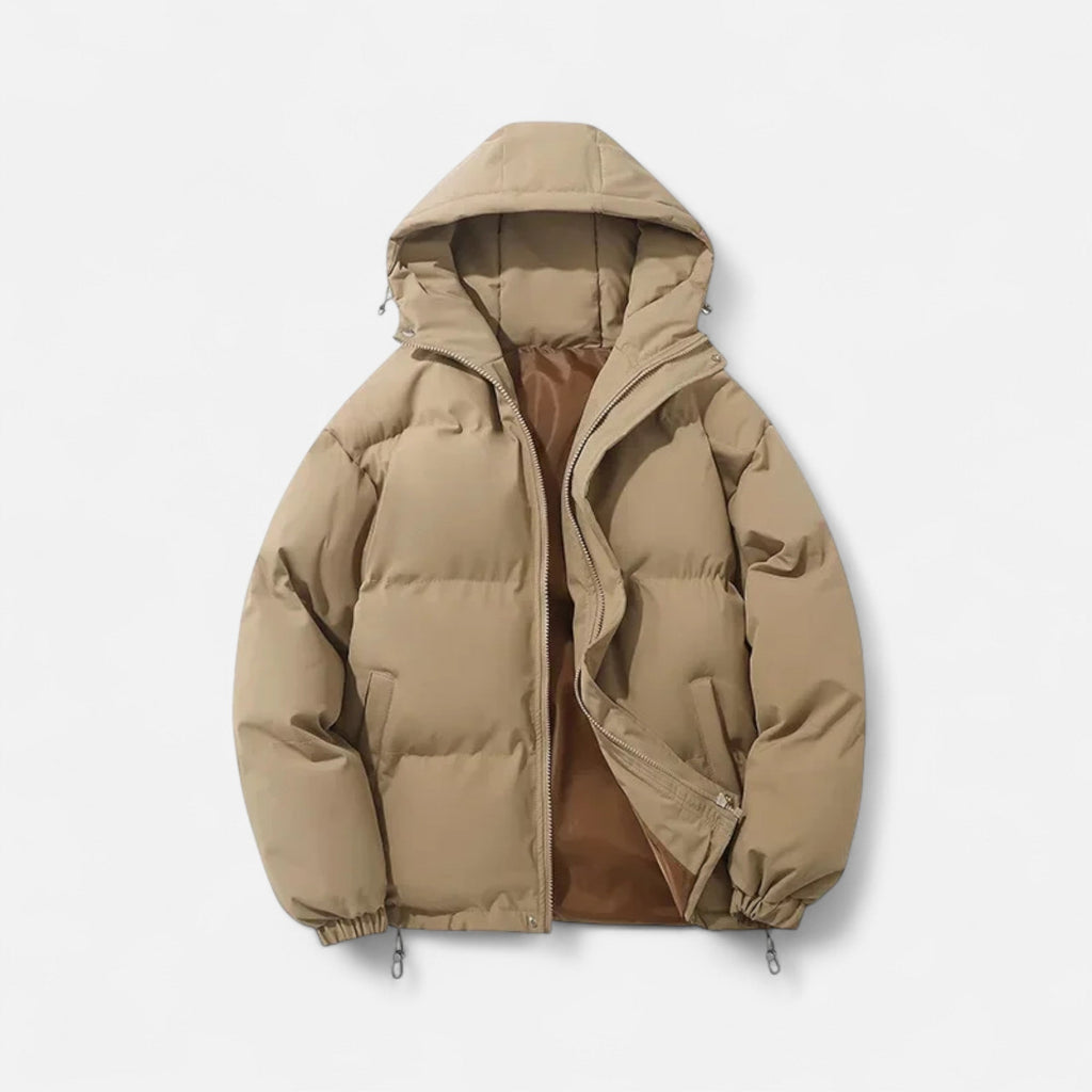 Versatile Insulated Quilted Unisex Hooded Puffer Jacket for Winter