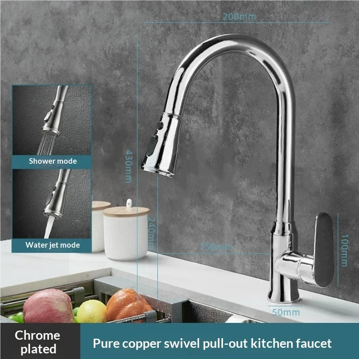 High Arc Kitchen Faucet Pull Down Sprayer - Image 14