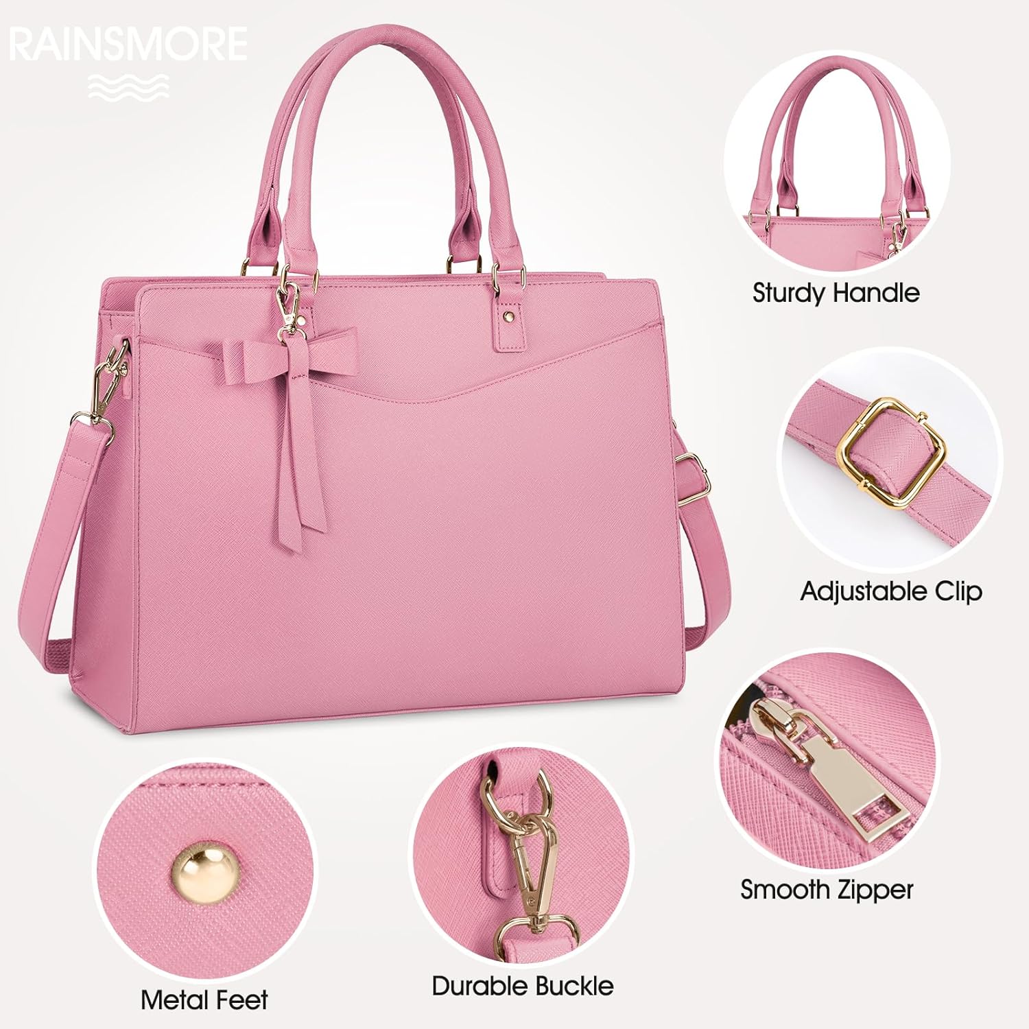Women’s Work Laptop Tote Bag with Organised Multi-Compartment Layout - Image 14