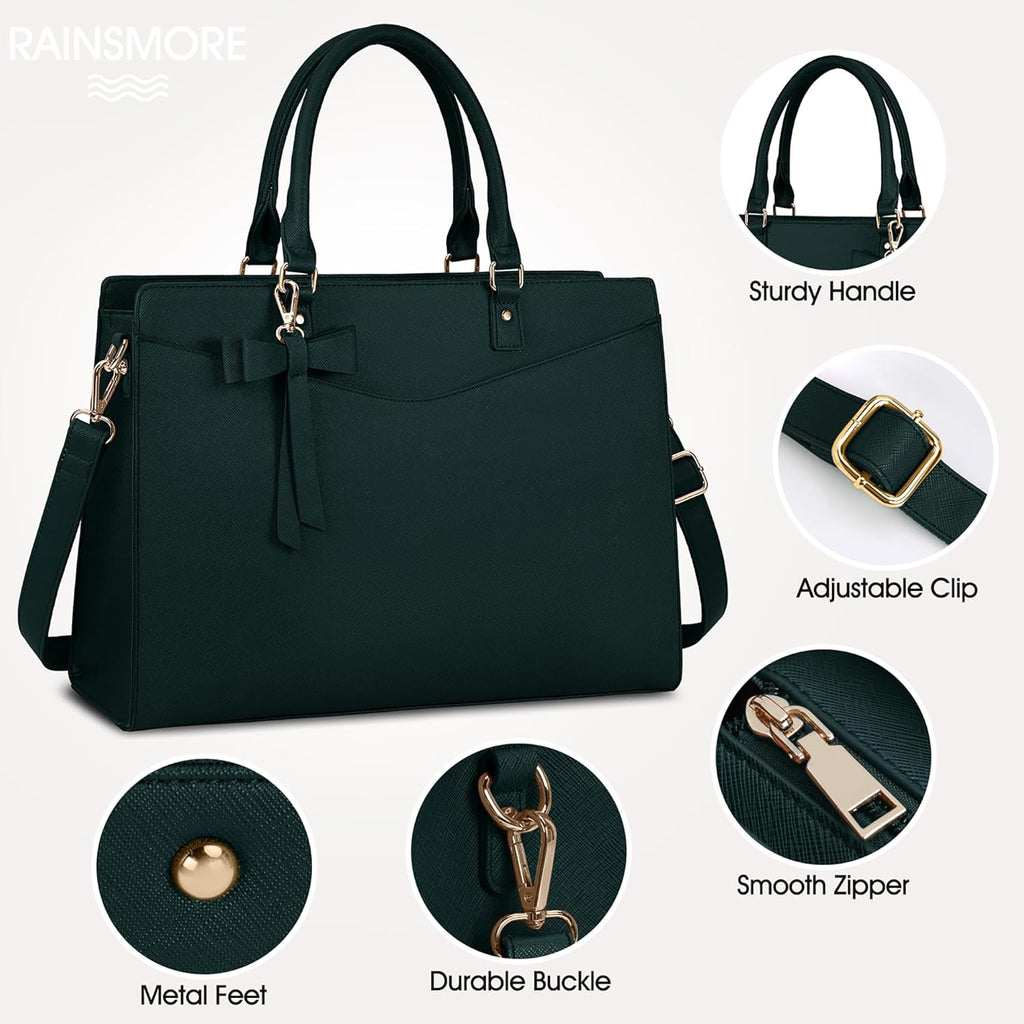 Women’s Work Laptop Tote Bag with Organised Multi-Compartment Layout - Image 2