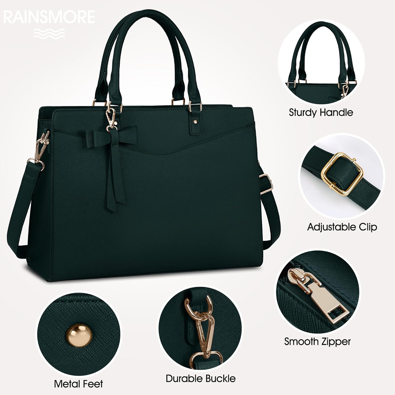 Women’s Work Laptop Tote Bag with Organised Multi-Compartment Layout - Image 2