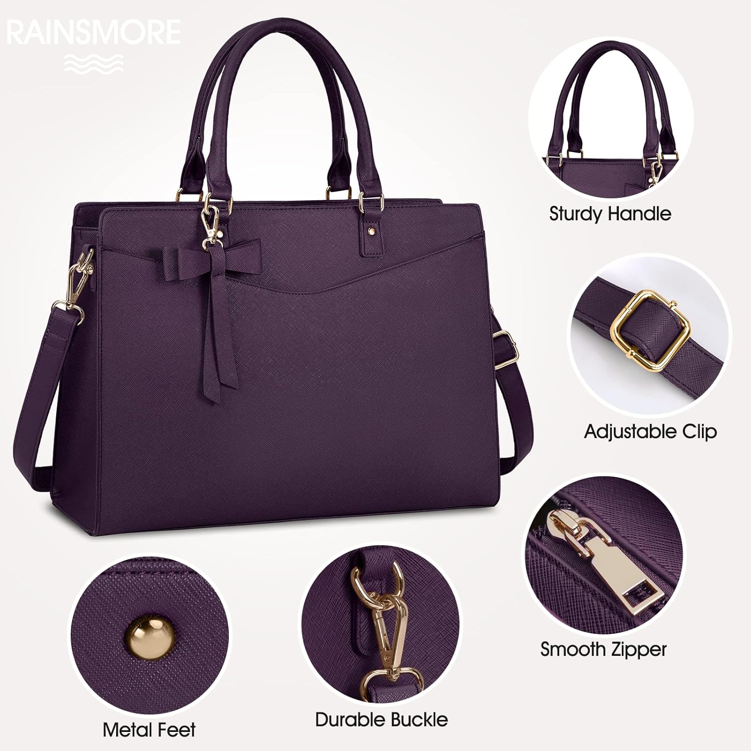 Women’s Work Laptop Tote Bag with Organised Multi-Compartment Layout - Image 32