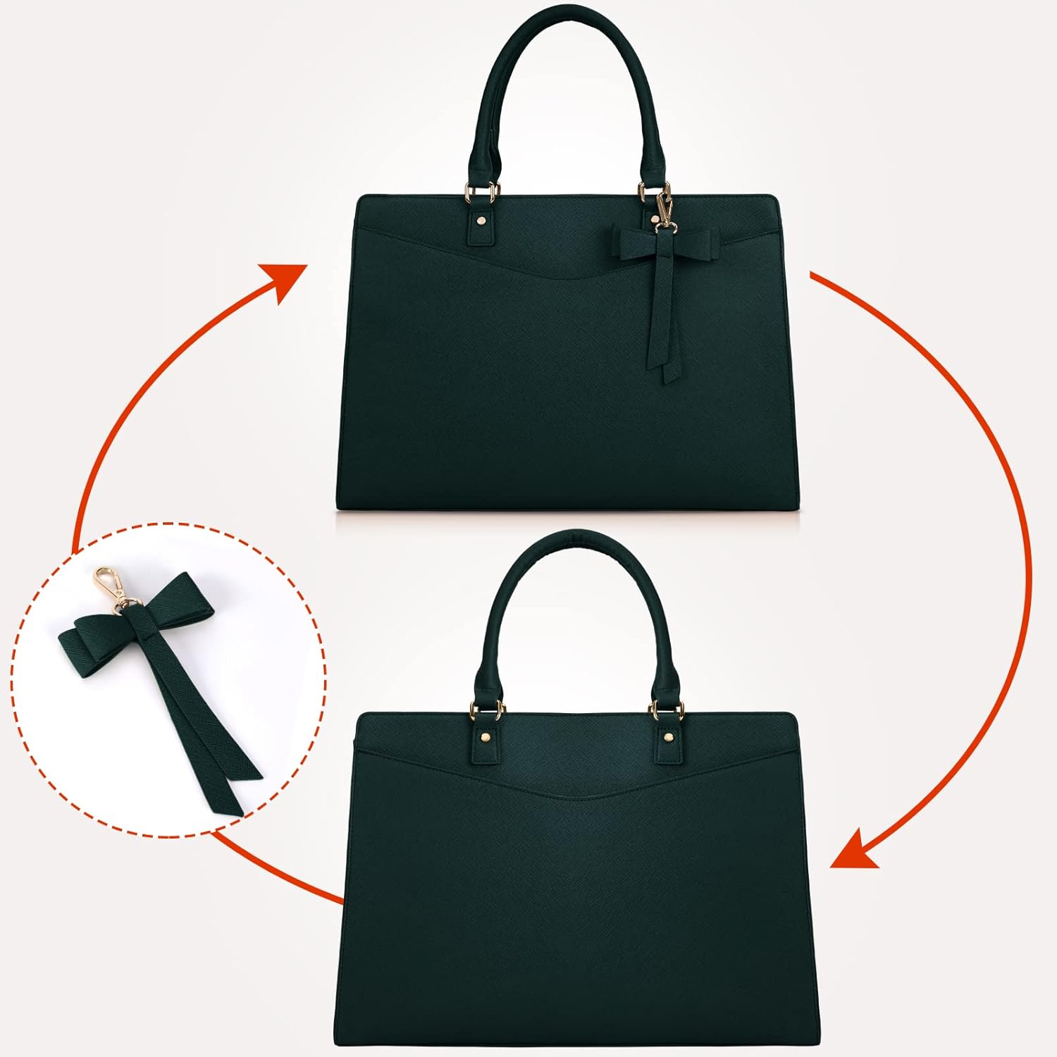 Women’s Work Laptop Tote Bag with Organised Multi-Compartment Layout - Image 4