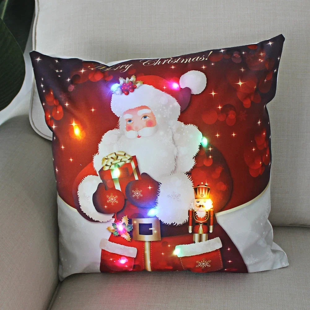 Christmas Throw Pillow Cover LED Lights - Image 10