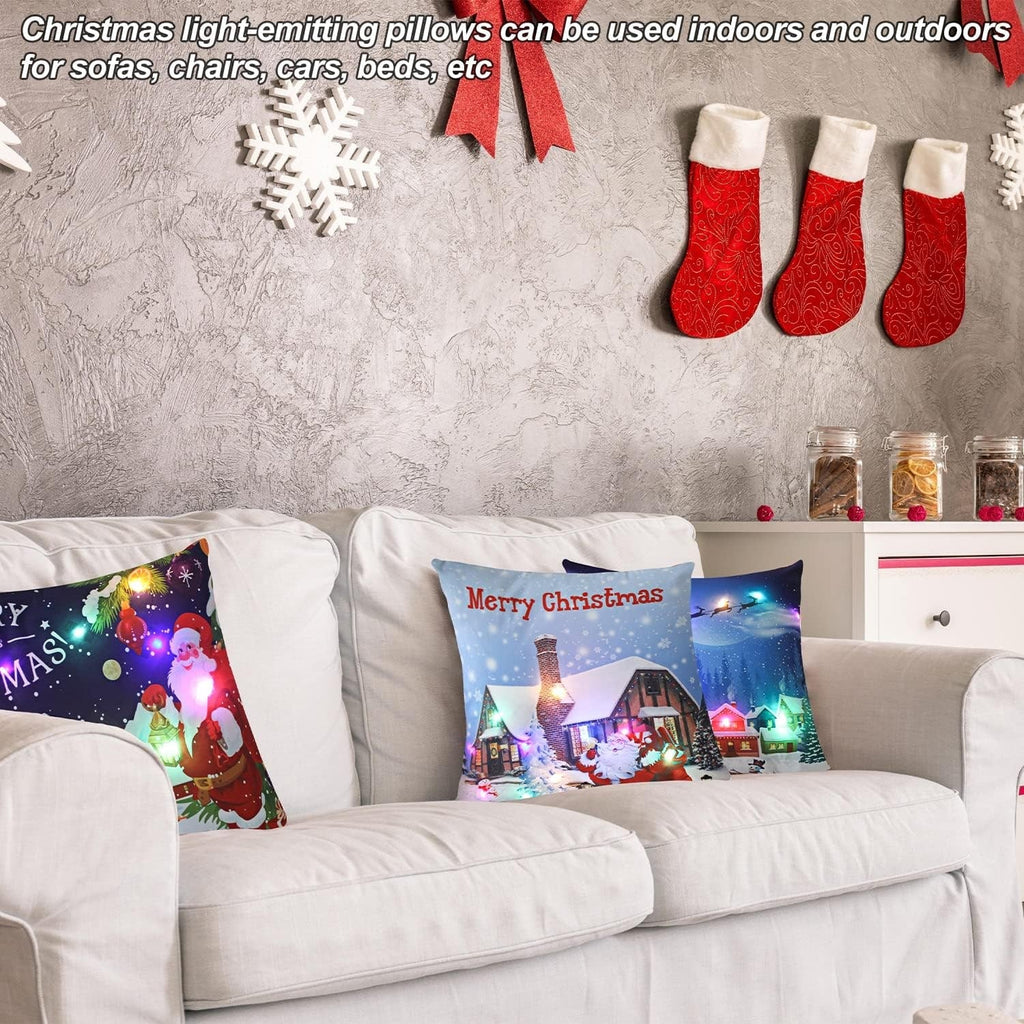 Christmas Throw Pillow Cover LED Lights - Image 16